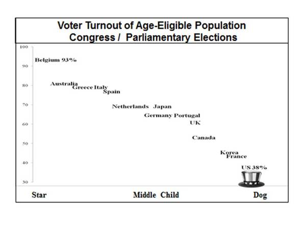 Voting rates in other countries